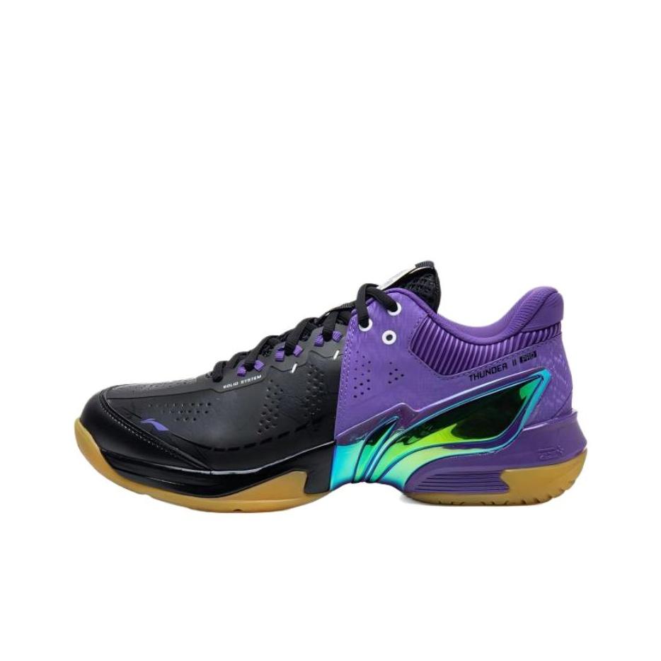 Li-Ning Thunder 2 Pro Professional Badminton Shoes BLACK/PURPLE